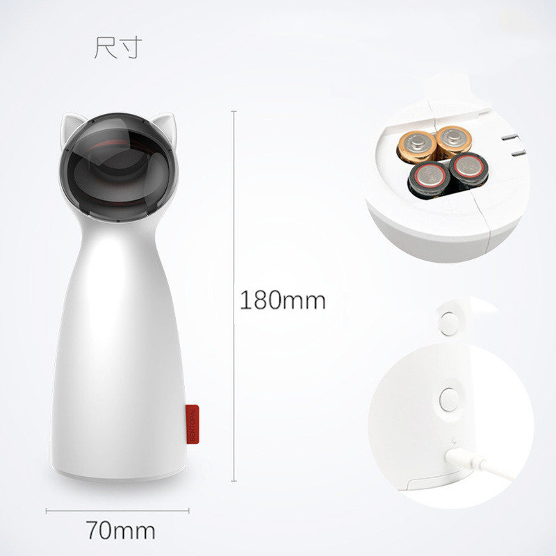 Interactive Laser Cat Toy – Automatic & Rechargeable