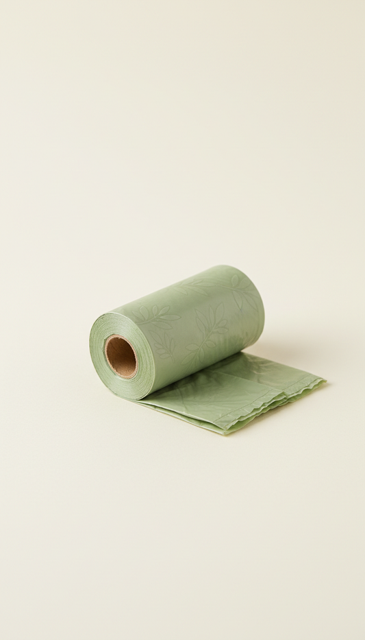 Roll of biodegradable pet waste bags