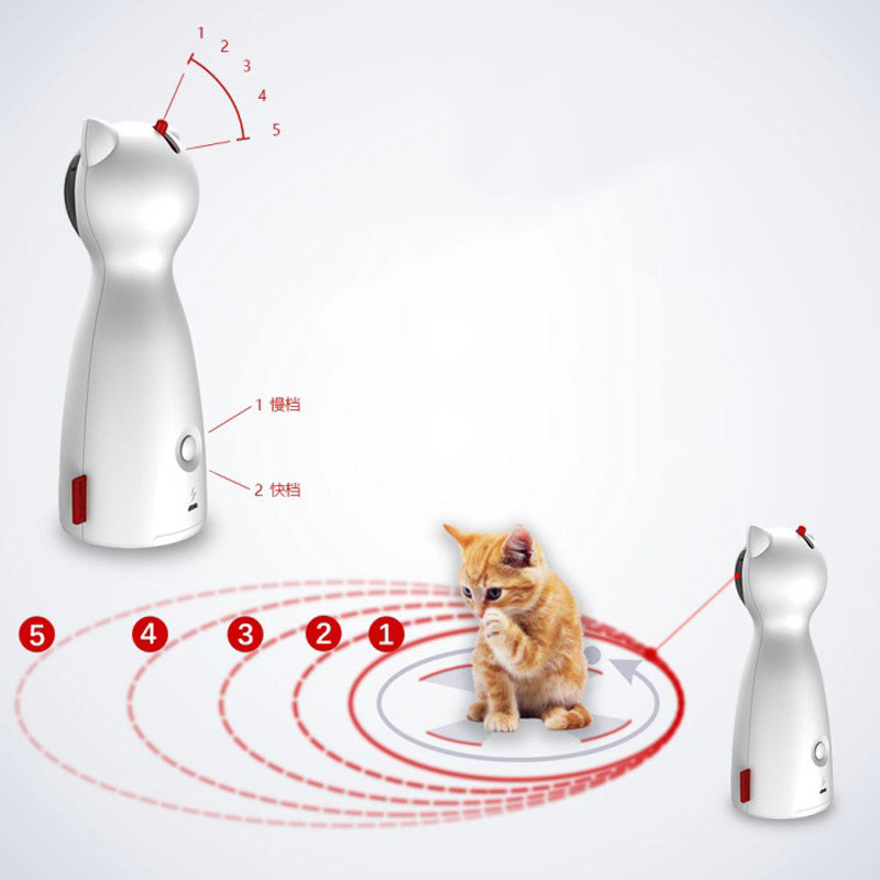 Interactive Laser Cat Toy – Automatic & Rechargeable